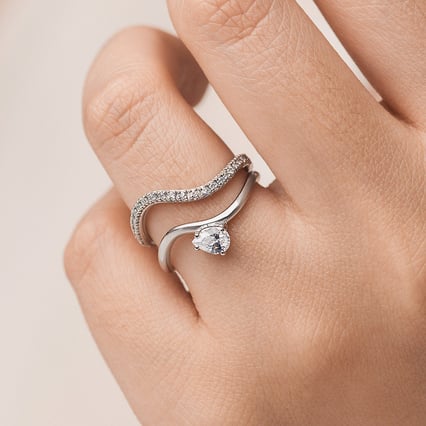 Romantický zásnubný set prsteňov s lab-grown diamantmi Emmy