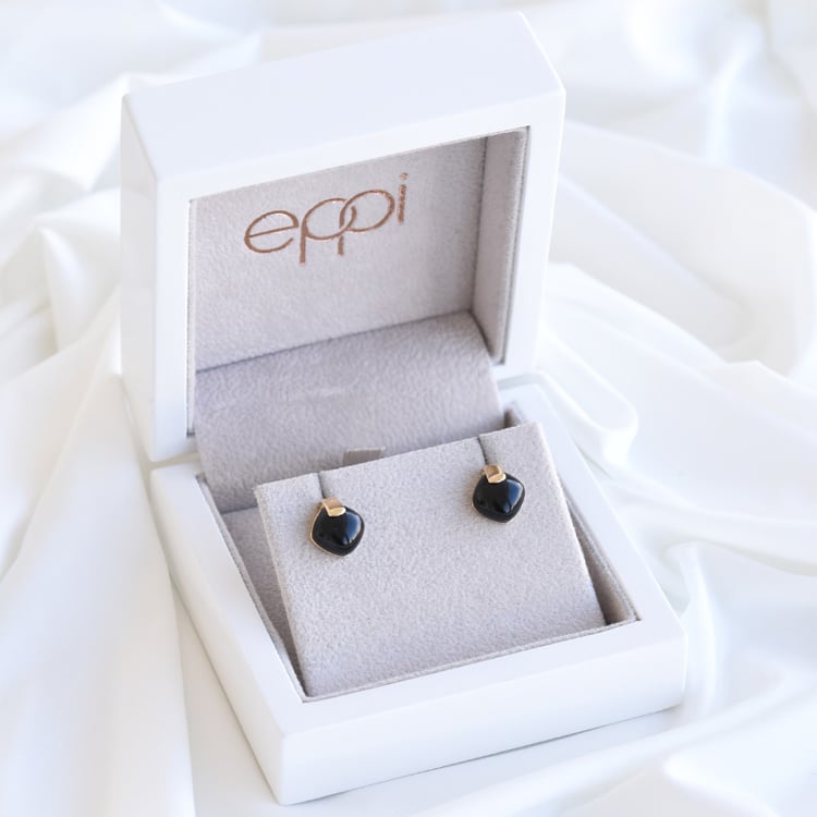 Náušnice s ónyxmi 81370