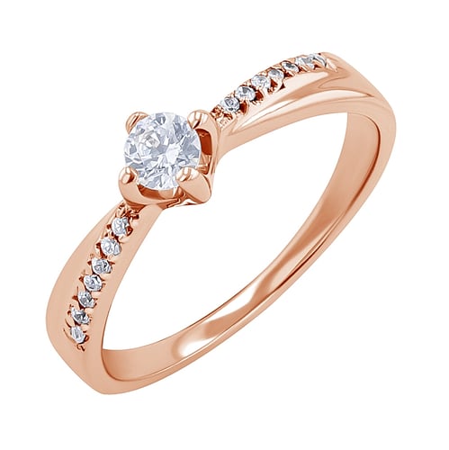 Zásnubný prsteň s lab-grown diamantmi Sanely