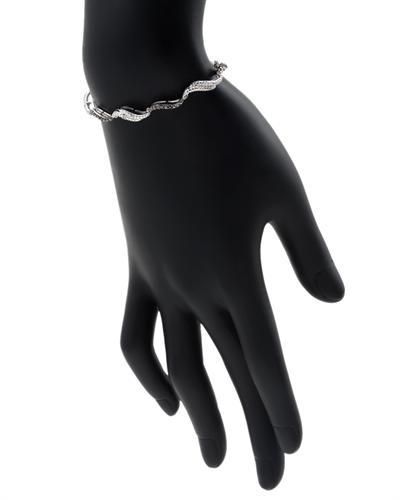 Náramok s čiernymi a bielymi diamantmi 54661