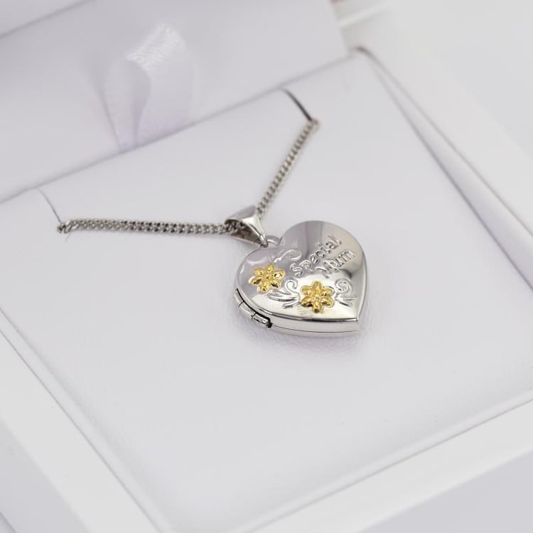 Strieborný otvárací medailón Lorena 14276