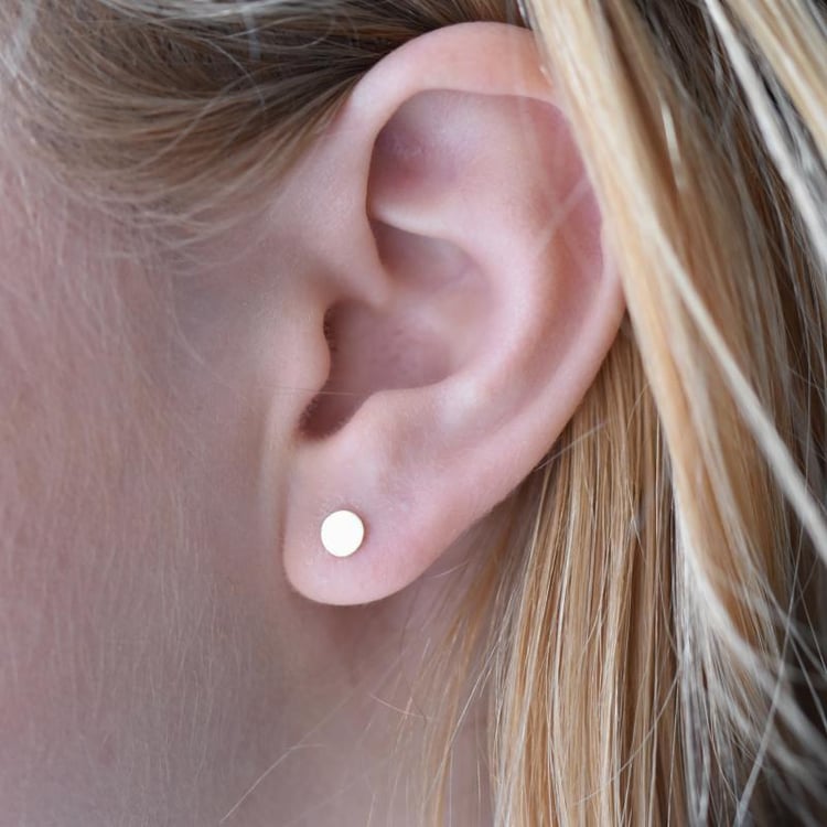 Zlaté náušnice triangle 16719