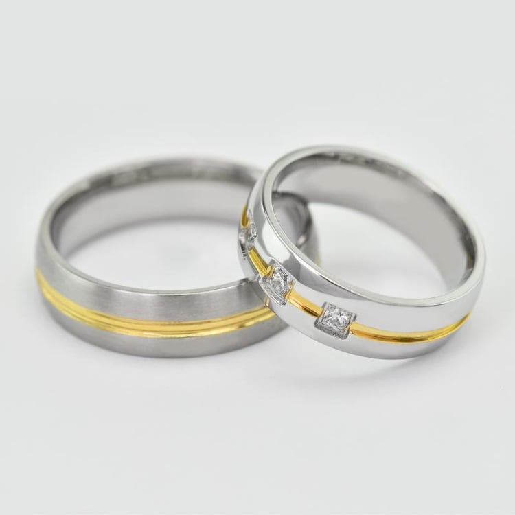 Svadobné obrúčky s diamantmi 21891