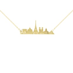 Zlatý či platinový náhrdelník mesta Paríž