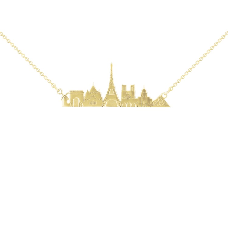 Zlatý či platinový náhrdelník mesta Paríž 107222