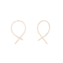 Zlaté náušnice netradičného dizajnu Joord