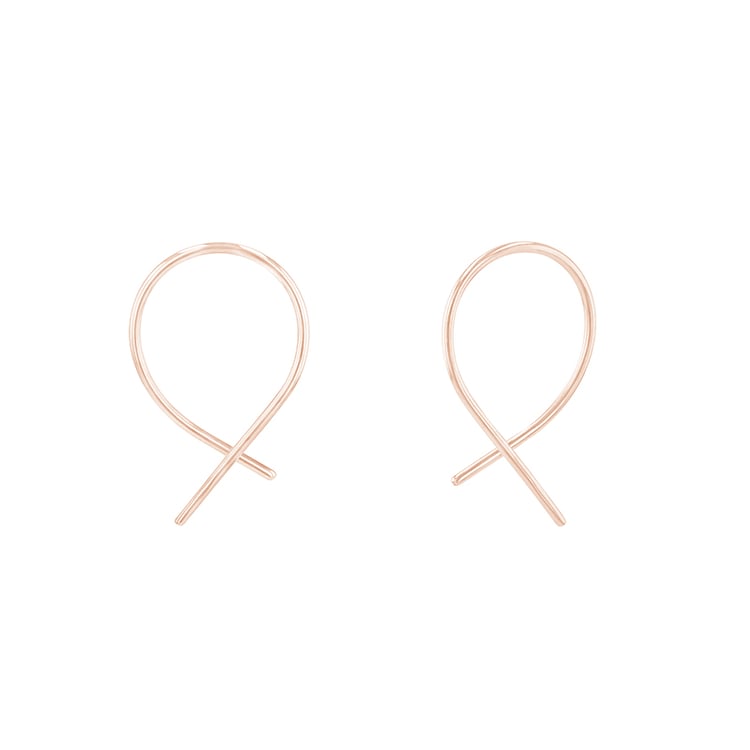 náušnice netradičného dizajnu zo zlata 84130