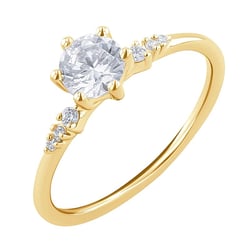 Zásnubný prsteň s lab-grown diamantmi Janyne