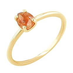 Zlatý prsteň s pear salt and pepper diamantom Hannah