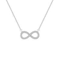 Prívesok zdobený diamantmi Infinity