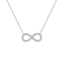 Prívesok zdobený diamantmi Infinity