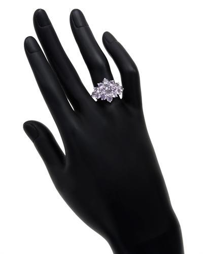 Strieborný prsteň s ametysty 54648