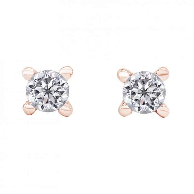 Napichovacie náušnice s 0.20ct diamantmi Jada