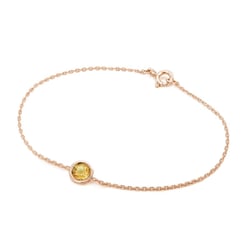 Zlatý náramok s okrúhlym citrínom Rollie