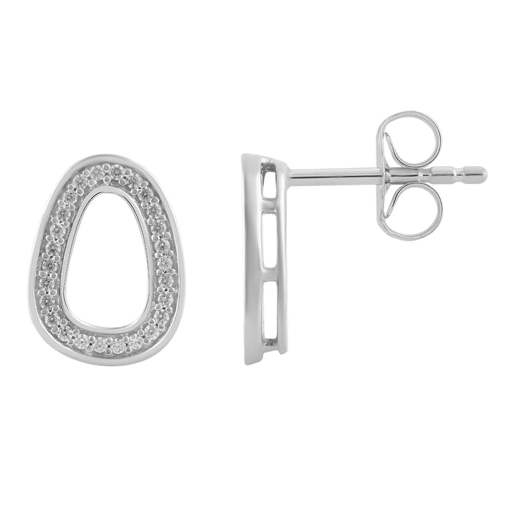 Zlaté náušnice s lab-grown diamantmi Joanie 158525