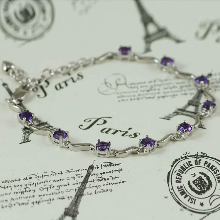 Ametystový náramok 16380