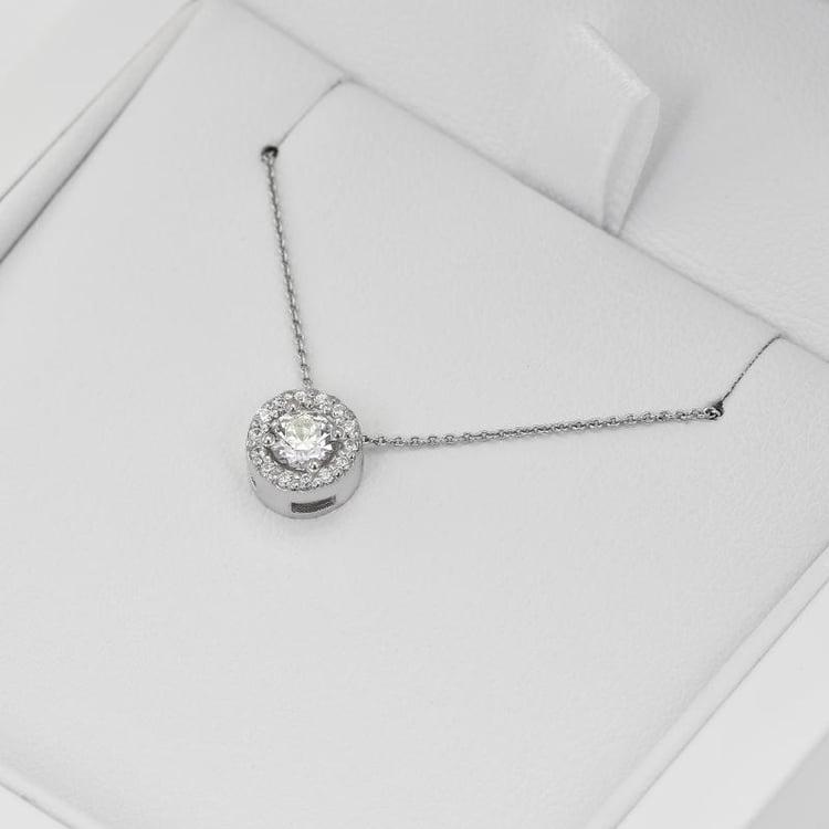 Náhrdelník s diamantmi 34245