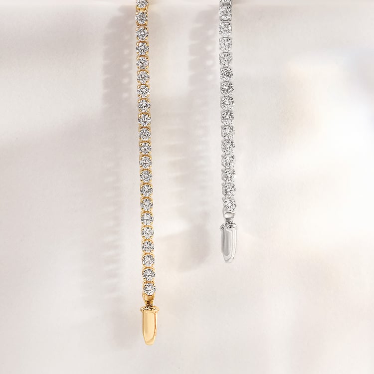 Zlatý tenisový náramok s lab-grown diamantmi Shimayra 156075