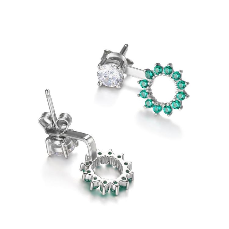Náušnice so smaragdmi 20544