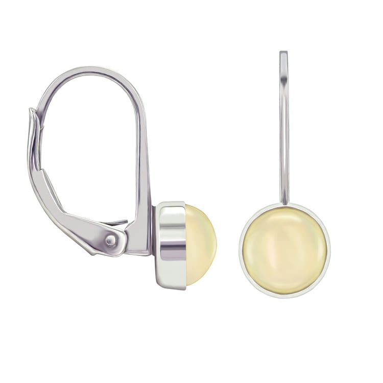 Opálové visiace náušnice zo striebra 34136