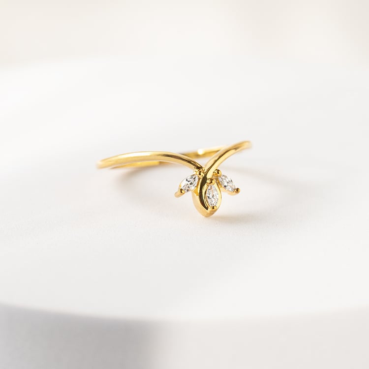 Vykrojený prsteň s marquise lab-grown diamantmi Tyrone 141411