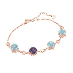 Zlatý náramok s topásmi a ametystom Sophien