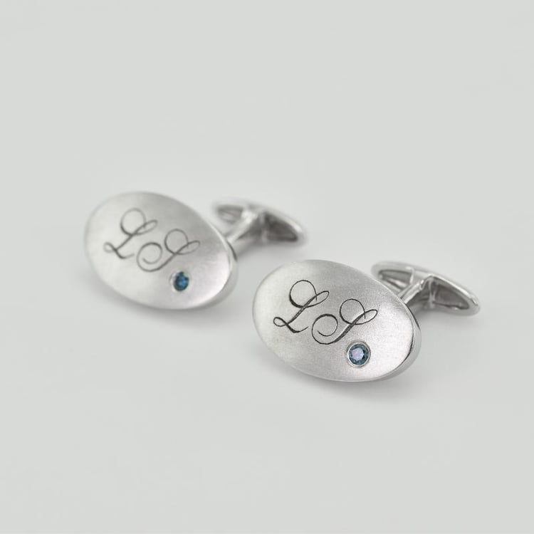 Zlaté manžetové gombíky s gravírom 30615