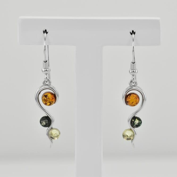 Strieborné visiace náušnice 26554