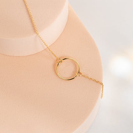 Zlatý minimalistický náramok Karma