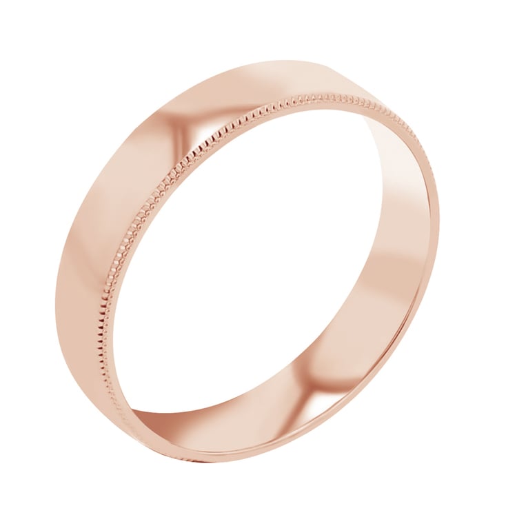 Zlaté svadobné obrúčky so zdobenými okrajmi Marsh 113883