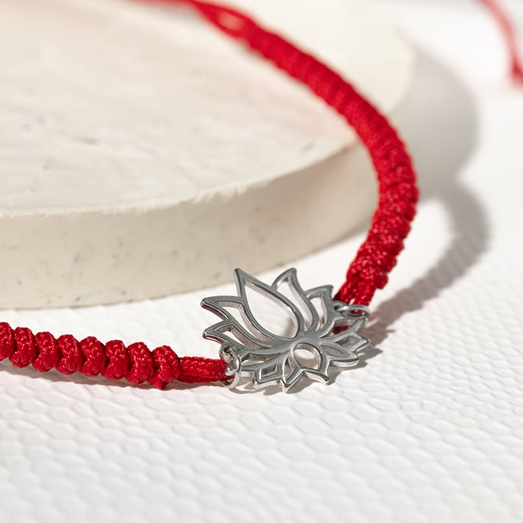 Povrázkový joga náramok Lotosový kvet 133861