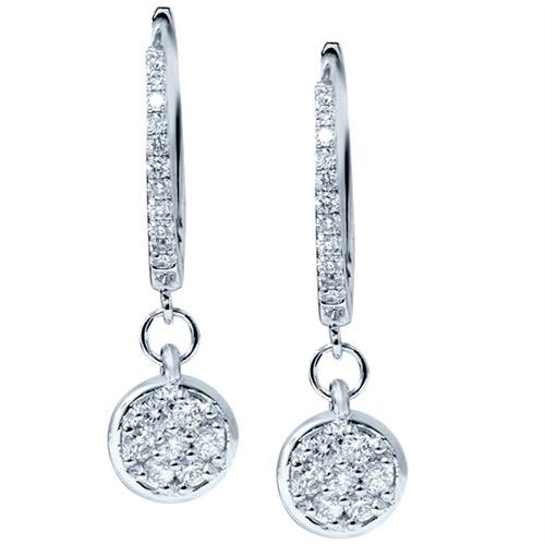 Zlaté náušnice s diamantmi 4835