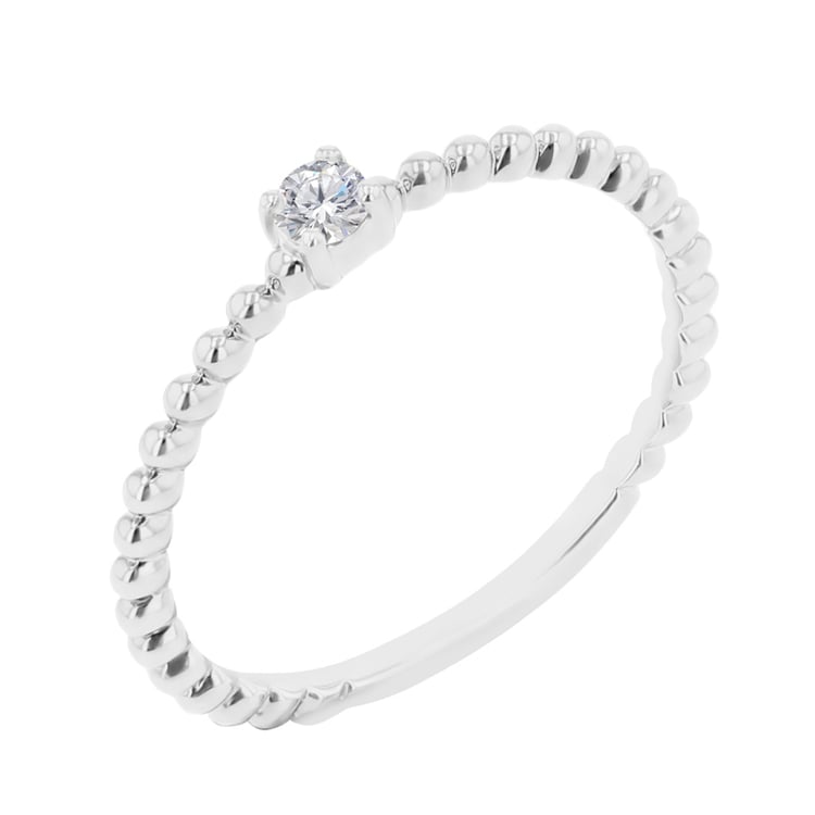 Zásnubný guličkový prsteň s diamantom Cienna