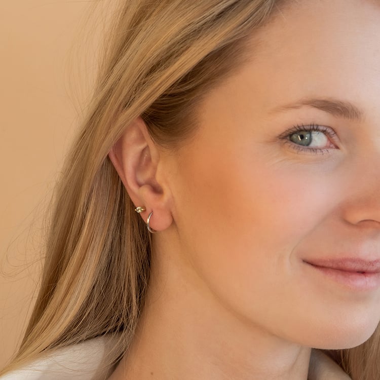 Kruhové strieborné náušnice Moric 99136