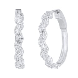 Elegantné náušnice zo zlata s lab-grown diamantmi Anila