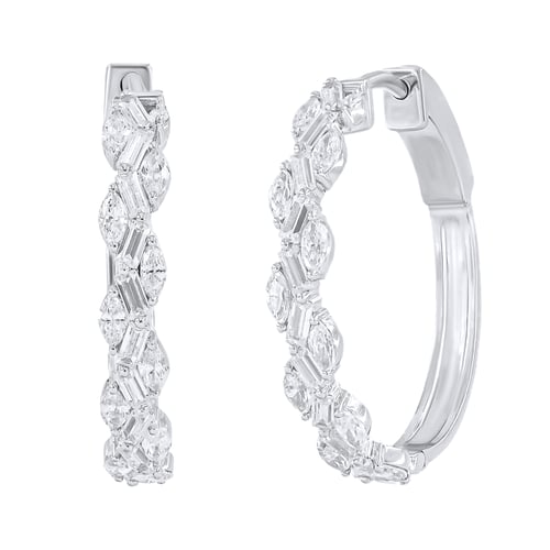 Elegantné náušnice zo zlata s lab-grown diamantmi Anila