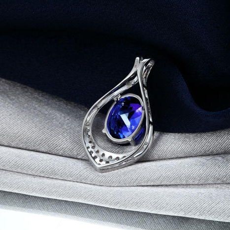 Zlatý prívesok s tanzanitom 2500