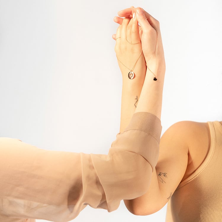 Set náhrdelníkov v tvare srdca pre dvoch Gabija 99715