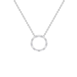 Strieborný karma prívesok s diamantmi Amity