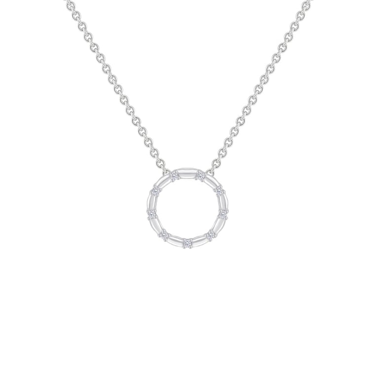 Strieborný prívesok s diamantmi