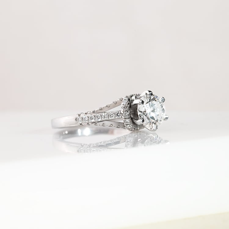 Halo zásnubný prsteň s 1.09ct IGI certifikovaným lab-grown diamantom Heshmy 147595