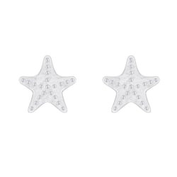 Strieborné náušnice hviezdice Teagan