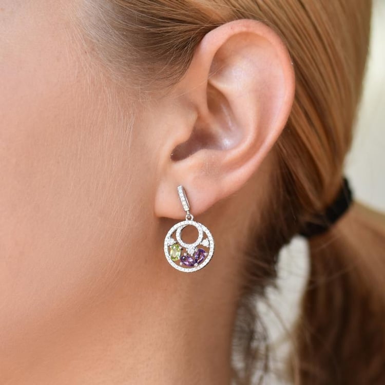 Drahokamové náušnice 19798