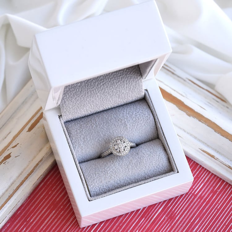 Halo prsteň zo zlata 85287