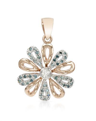 Diamantový prívesok kvet