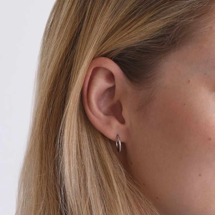 Náušnice krúžky z bieleho zlata 67705