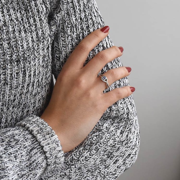 Prsteň s tanzanitom 69686