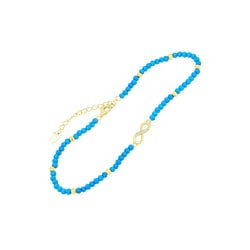 Strieborný minimalistický náramok na nohu Kates