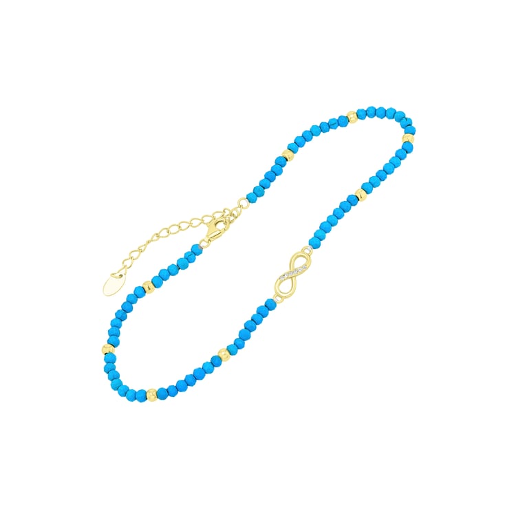 Strieborný minimalistický náramok na nohu Kates
