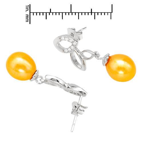 Perlové náušnice strieborné 1850